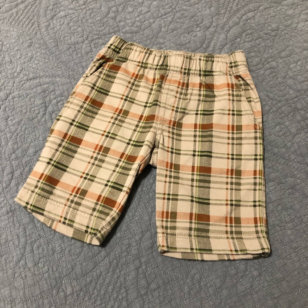 TEA Collection Plaid Cotton Shorts • Boy 3